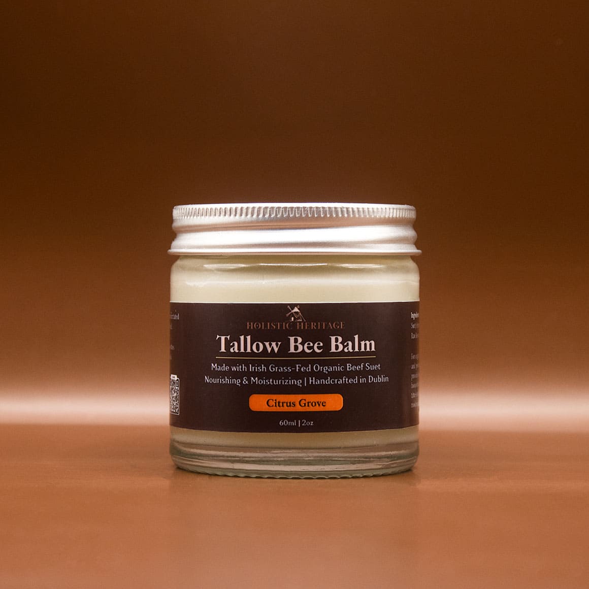 Citrus Grove Tallow Bee Balm by Holistic Heritage โ Irish grass-fed tallow and beeswax skincare jar